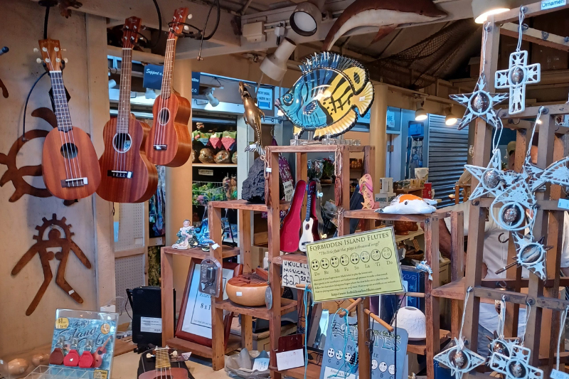 ukuleles and shopping