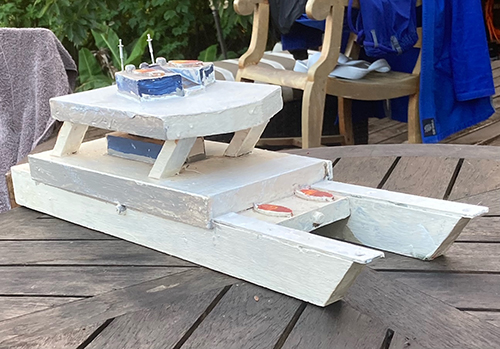 keiki craft challenge submission boat made out of wood materials
